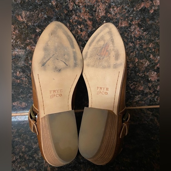 FRYE & CO. Rubie Moto Ankle Booties - Pointed Toe Brown Leather size 9 - Picture 6 of 10